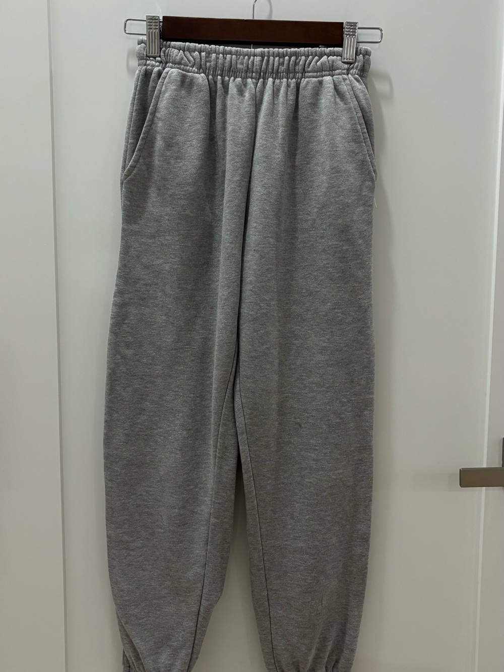 Pull&Bear Gray Elastic Waist Jogger Pants